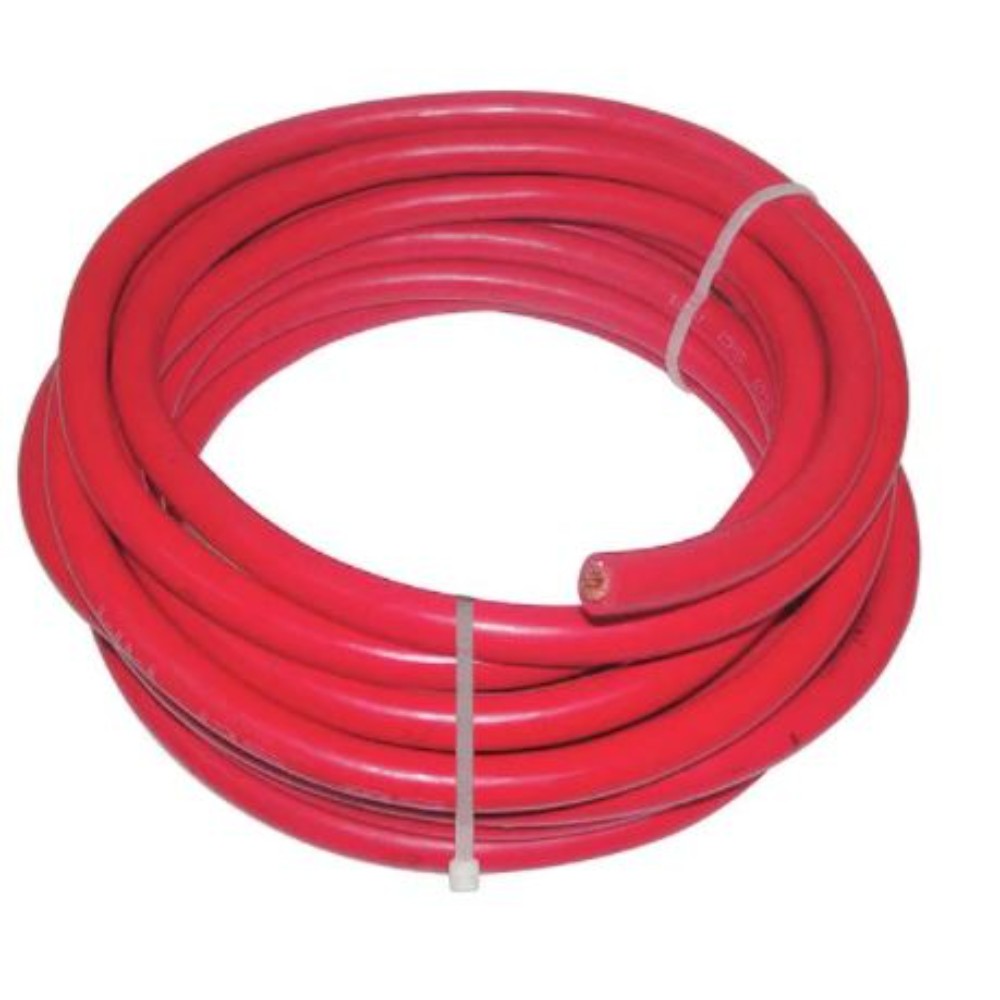 Lead, Electrical (Battery Cable), Tpr, Red, 60V, 190A, 25 Feet 19YD85