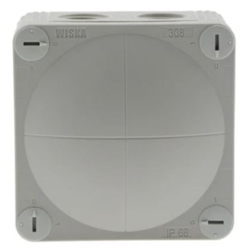 Cover Junction Box Ip66 Aluminum 80 Mm X 88 Mm X 59 Mm WISKA Combi Junction Box, IP66, 85mm x 85mm x 51mm