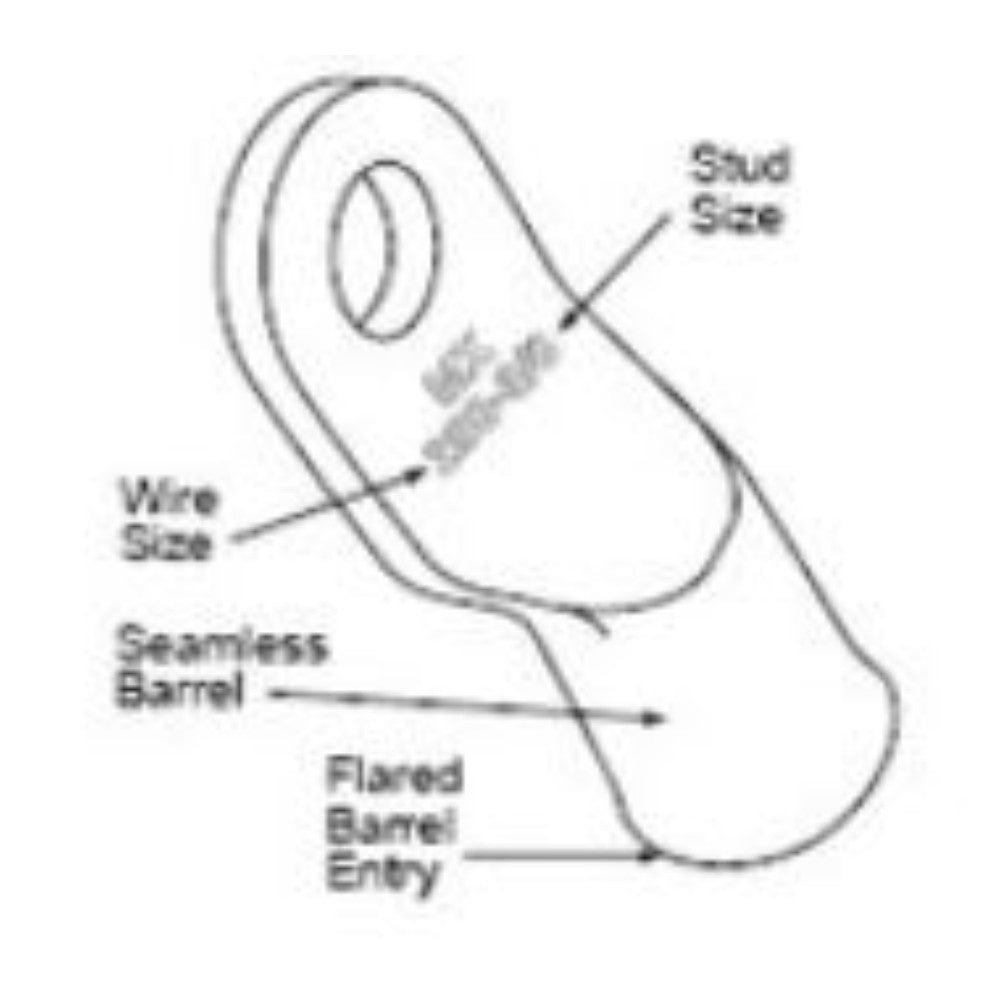 Lug, Terminal, Round Type, One-Hole, 10Mm X M6 A10-M6, 19221-0224