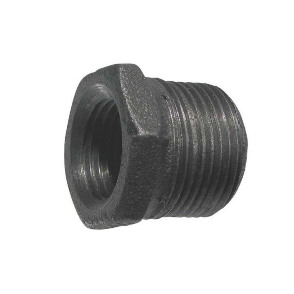 Bushing, Pipe, Reducer, Malleable Iron, Male X Female, Npt, 1-1/2 X 3/4 Inches 5P523