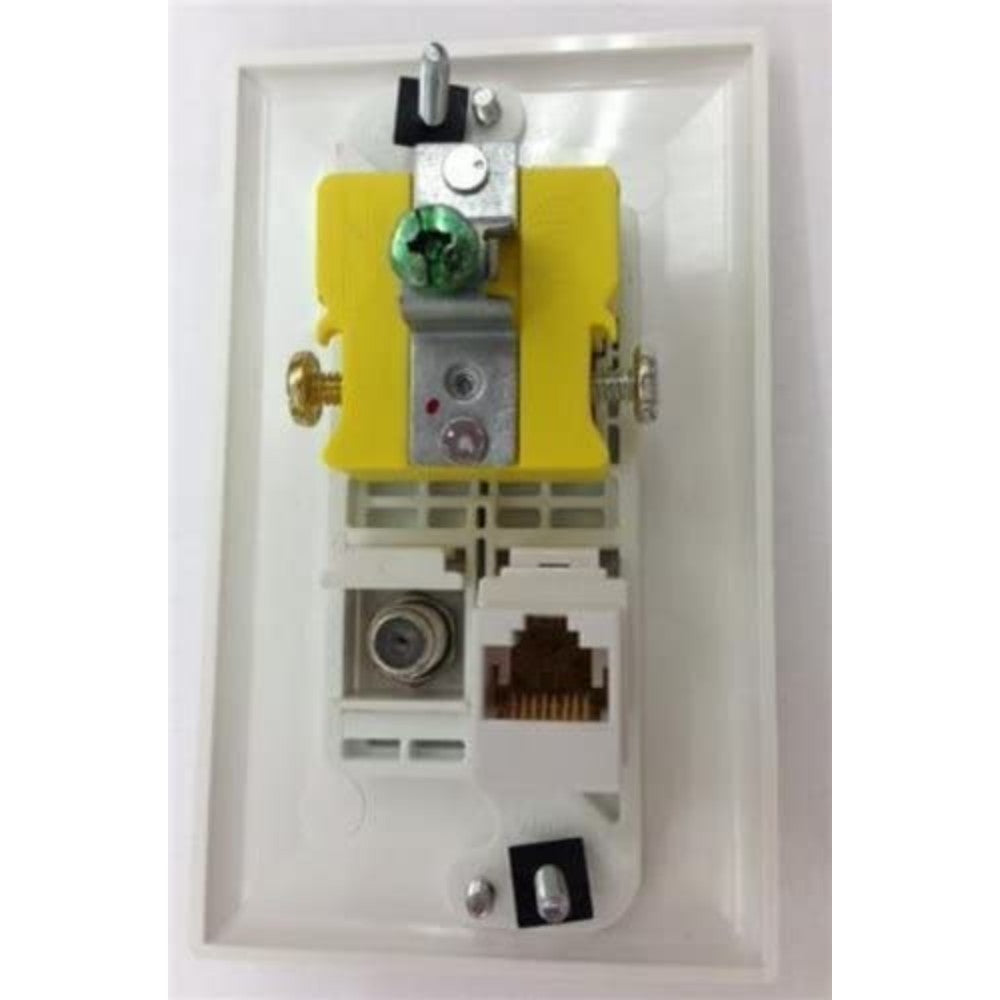 Double Outlet Face Palte With Rj45 Socket Manufacturer: Hubbell Or Equivalent