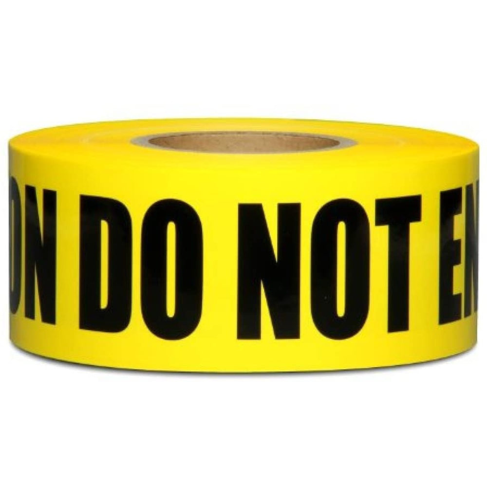 Tape, Barricade, "Caution", 3" BARRICADE TAPE, CAUTION, YELLOW/BLACK, 3" X 1000 FT