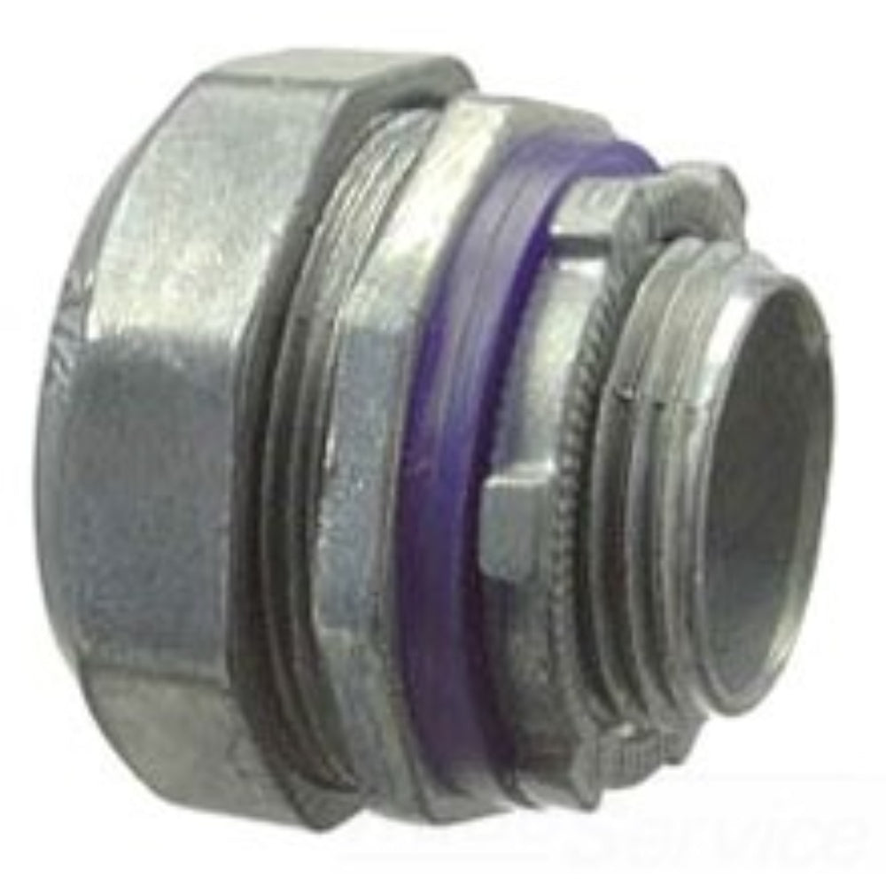 Box Connector, Electrical, Liquid-Tight Conduit, Zinc, 3/4 Inch, Box= 10 Ea 16207B