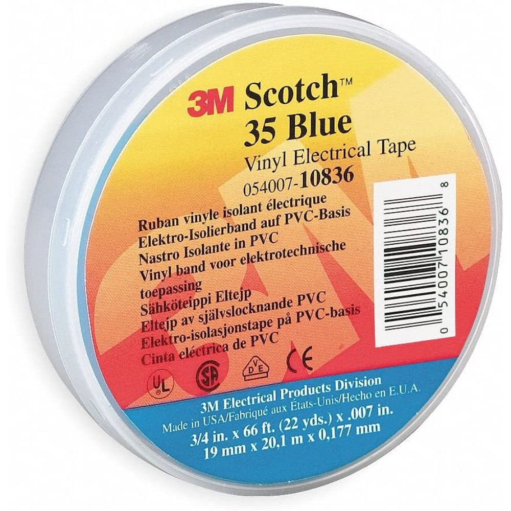 Tape Electric 3/4 In X 66 Ft Blue