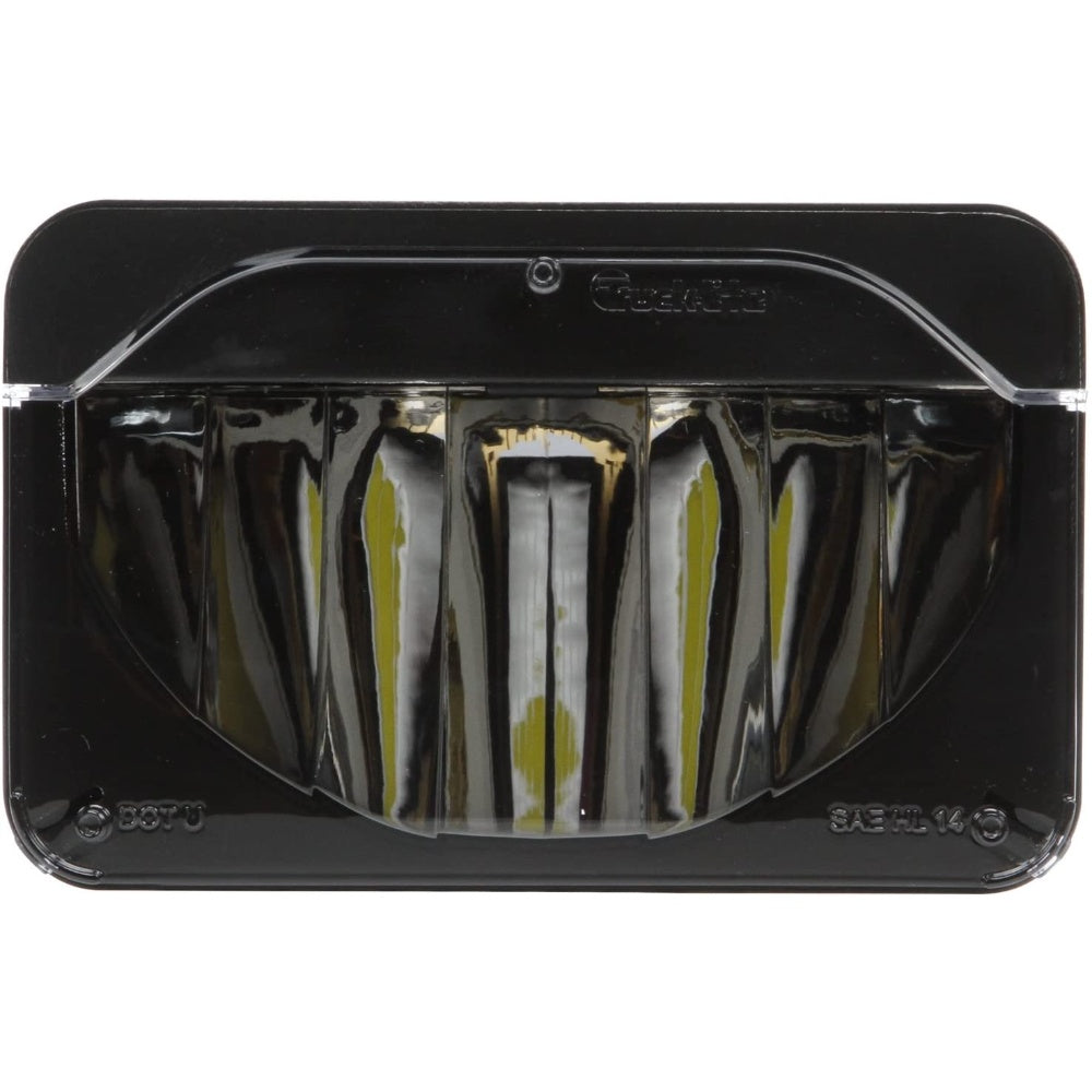 Headlight, Led, Rectangular, High Beam, 12-24V, Clear, 4 X 6 X 3.69 Inches 27645C