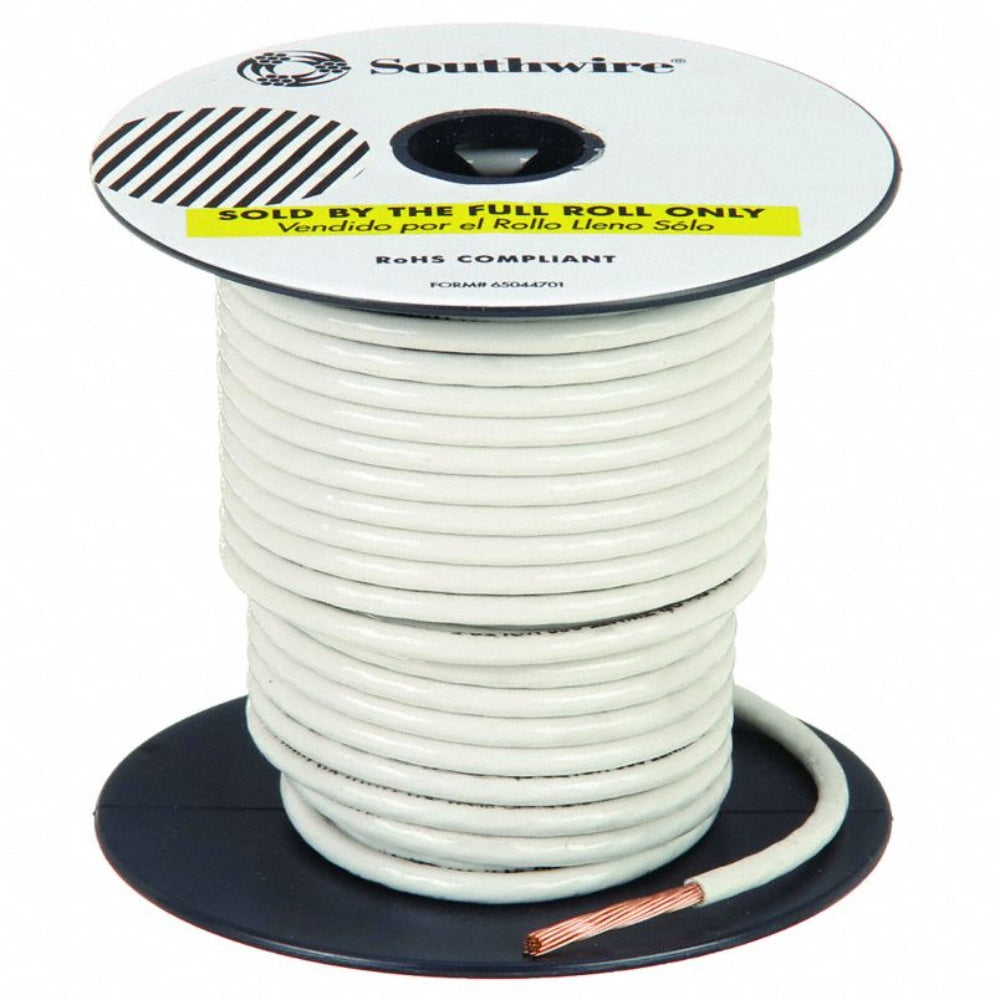 Wire, Electrical, Thhn, White, 1 Core, 12 Awg X 100 Feet 22965852