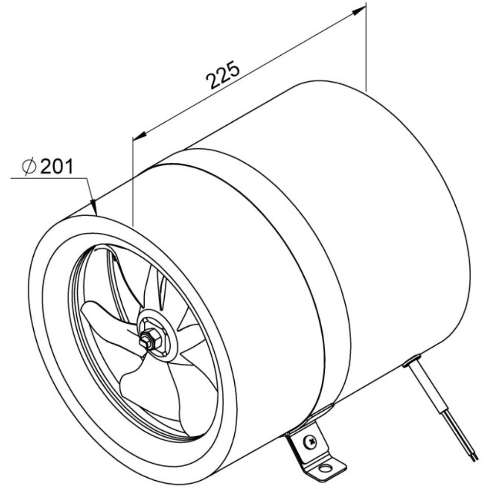 Exhaust Fan Blower  KRF-355-E2-01