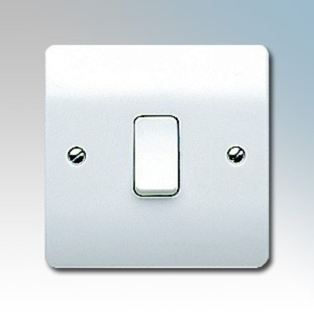 Switch, Plate Switch, Current:10 Amps, Voltage:250V,50Hz, 1
Gang, Single Pole, 2 Way K4871WHI