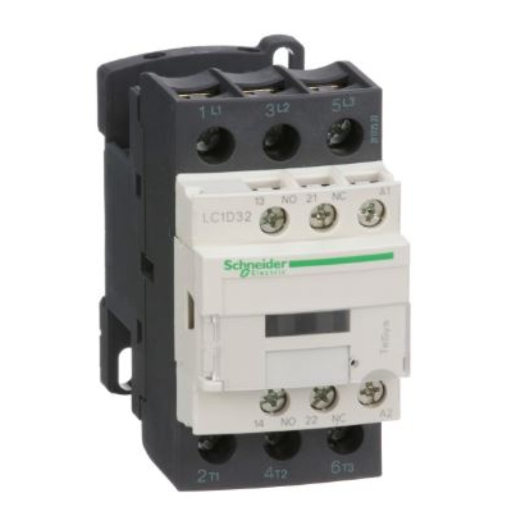 Contactor: Pole 3,Amperage: 32 A (Ac-3 Voltage), SCHNEIDER