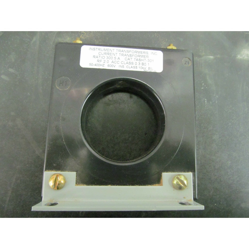 Transformer, Type: Current (Ct), Ratio: 300/5A, Rf2, Acc Class 0.3 B0.1, 50/400Hz CAT NO: 7ASHT-301