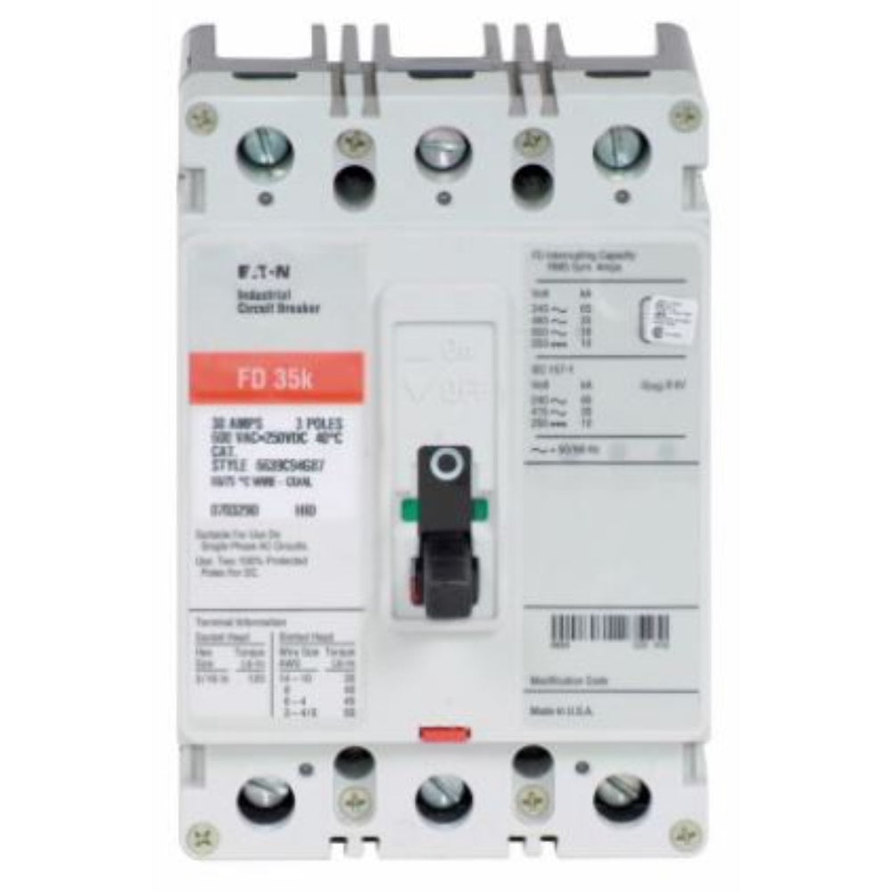 Breaker, Type: Mccb, Current: 100A, 3 Pole, Cfd25K CAT NO: FD3100L,
STYLE # 6639C94G16