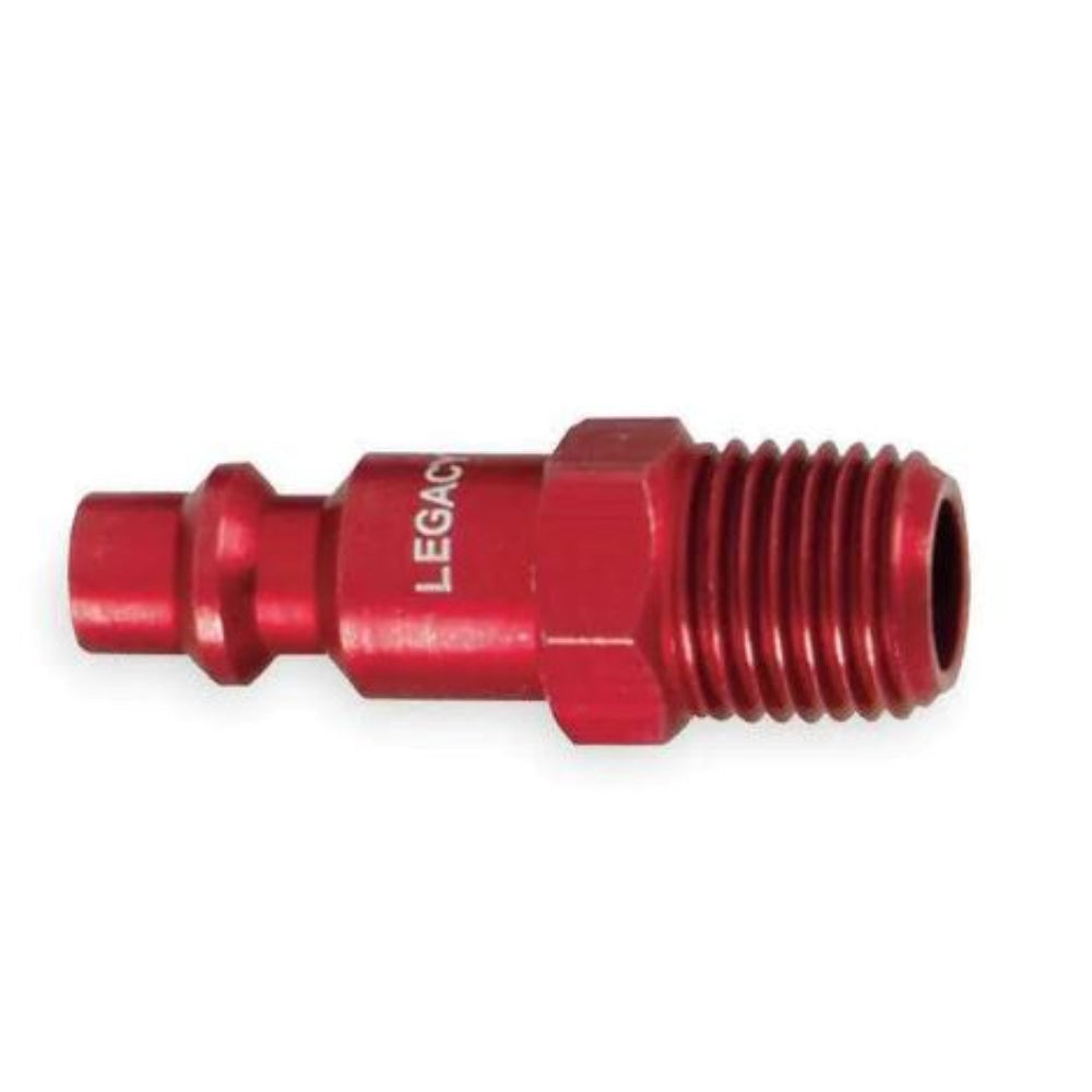 Coupler Plug1/4 Mnpt1/4 In Red A73440D-BG