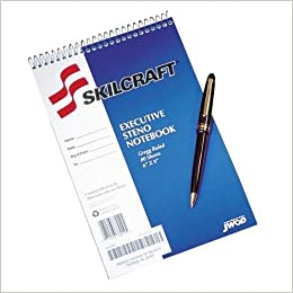 Steno Books 7530-00-223-7939:Notebook, Stenograph, 6 X 9 Inch