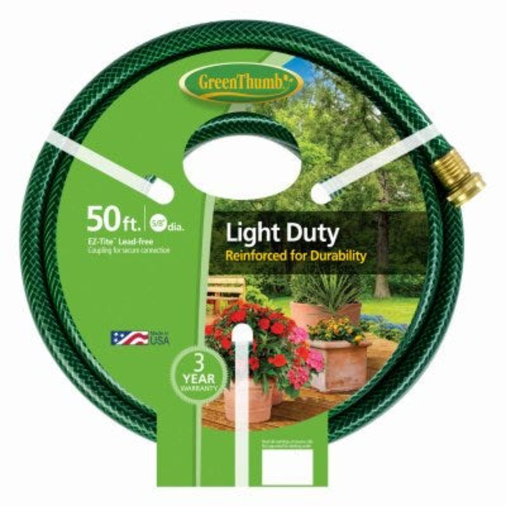 Hose, Water, Garden, Coupled 5/8 Inch Id, 50 Inch Long