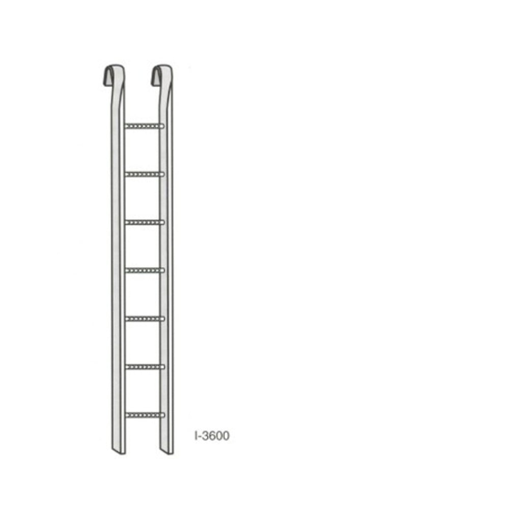 Ladder, Manhole, Hooked, Galvanized Steel, 6 Feet, 1-3600-06