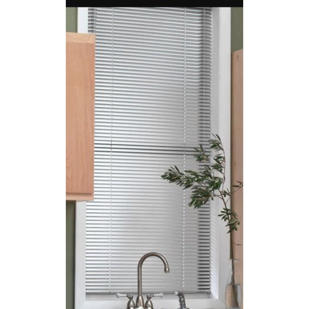 Venetian Blind (Window Blind), Horizontal, Aluminum, Sand, 46-1/2 X 45-5/8 Inches