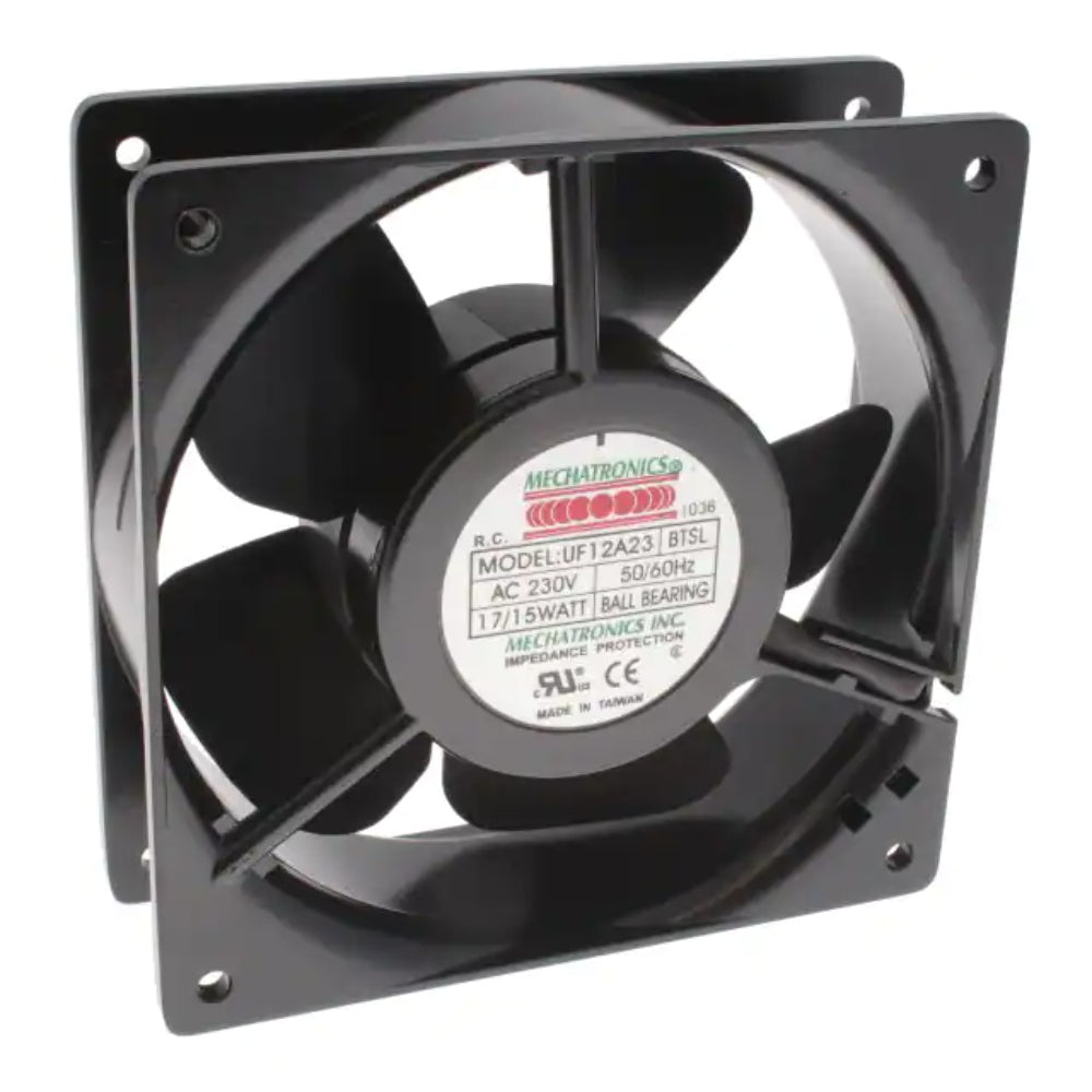 Fan, Axial, Aluminum Die Cast, 230 V, 60 Hz, 1800 Rpm, UF12A23-_ _SL