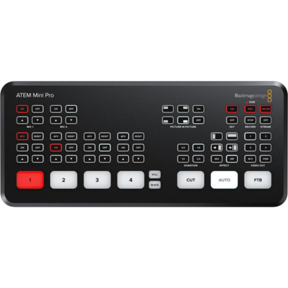 Switching Unit,( Live Stream Switcher), Hdmi, 4 Channels, 9.35 X 4.07 X 1.38 Inches, ATEM MINI PRO