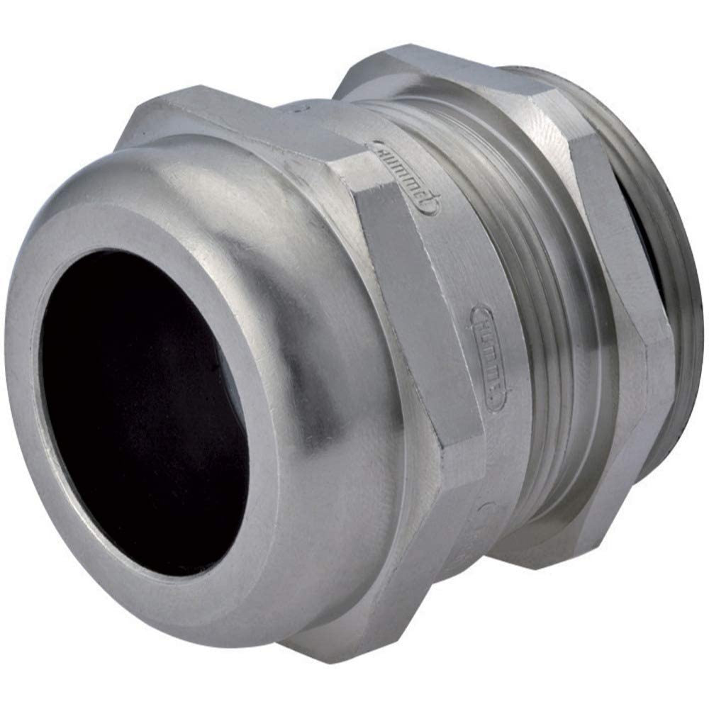 A2 Single Seal Industrial Cable Gland, Nickel Plated Brass M20, 20A21RA5