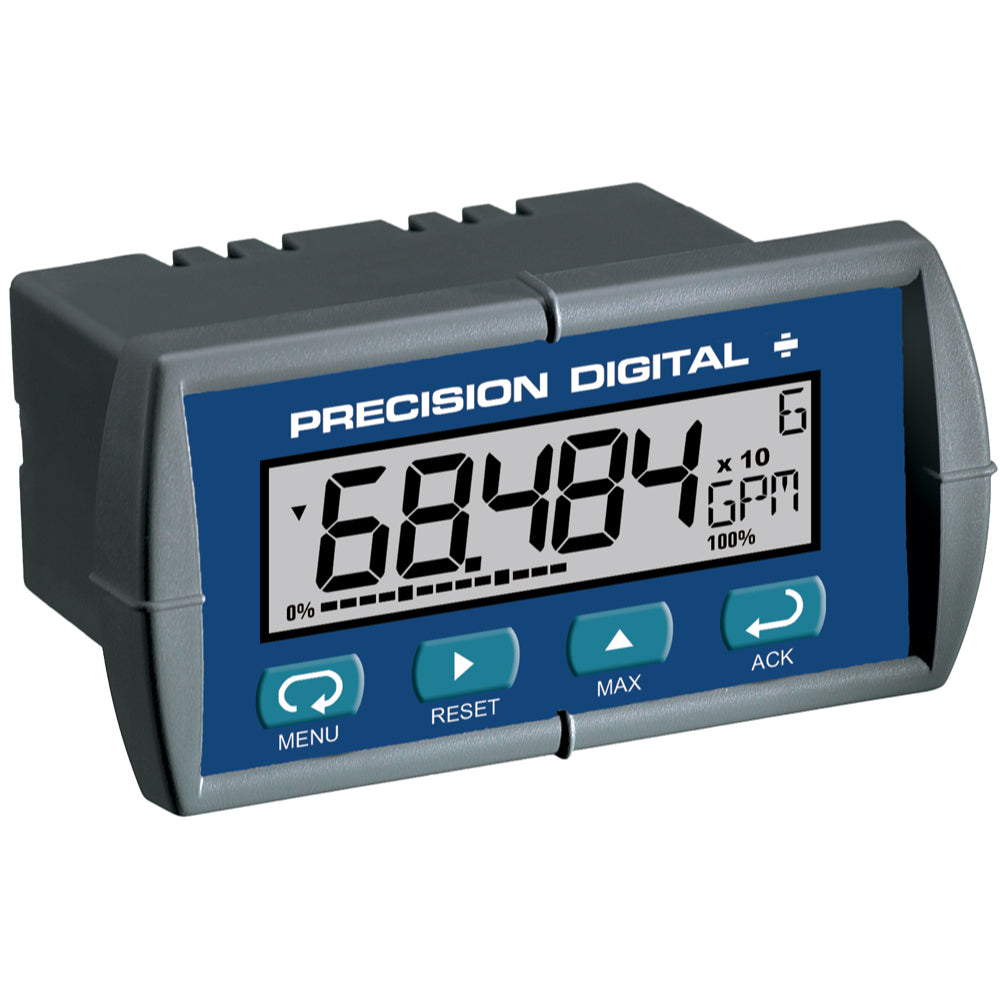 Sight Flow Type Loop Powered Indicator With Flow Rate & Totalizer, 4.5 Digits Flow Rate, 8 Digits Total