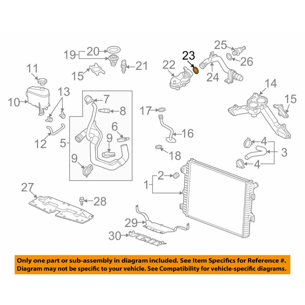 Seal Engine Coolant Inlet 94011604