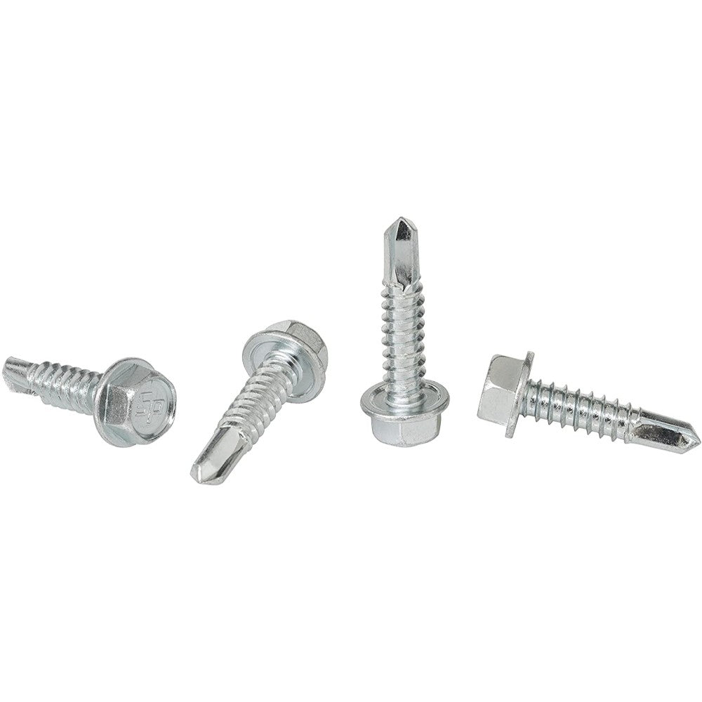 Teks Maxiseal Self-Drilling Screws Type: Metal To Metal Head Style: Hex Washer Head Screw Size: 1/4-14