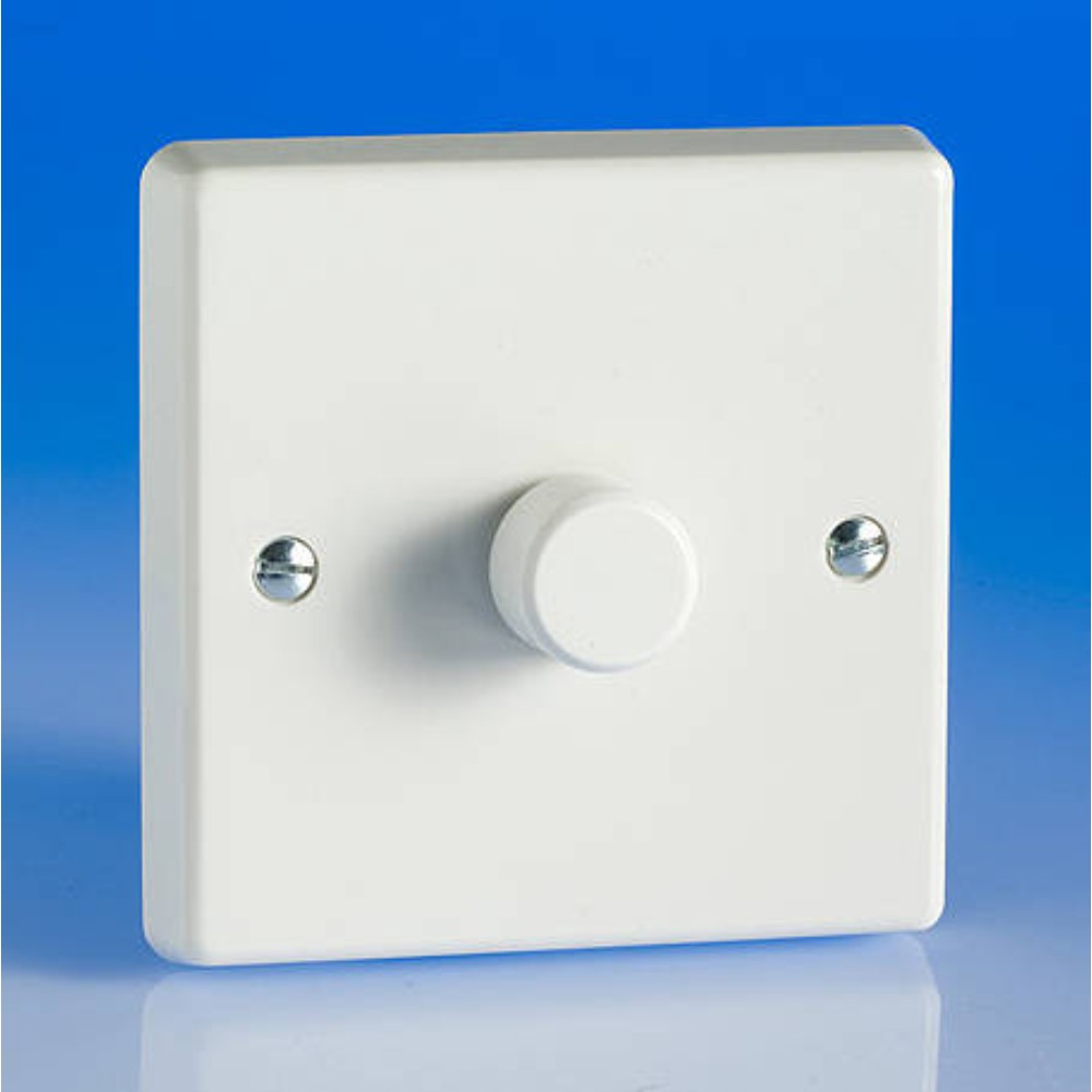 Switch, Dimmer, 1 Gang, 2 Way, White, 220/250 Vac, 2.2A Jqp601W