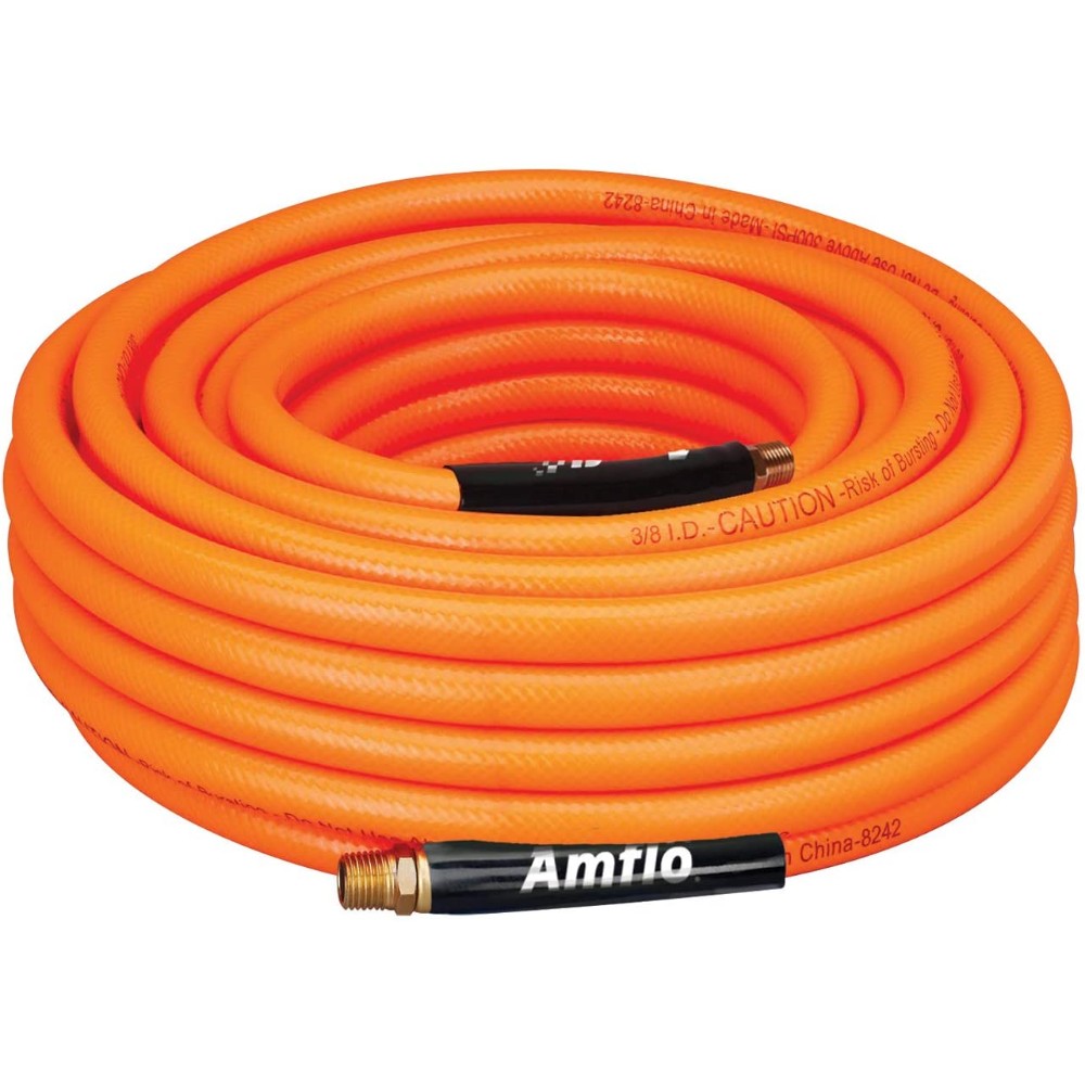 Hose Assembly, Nonmetallic, Pvc, Orange, 3/8 Inches X 50 Feet Hos3