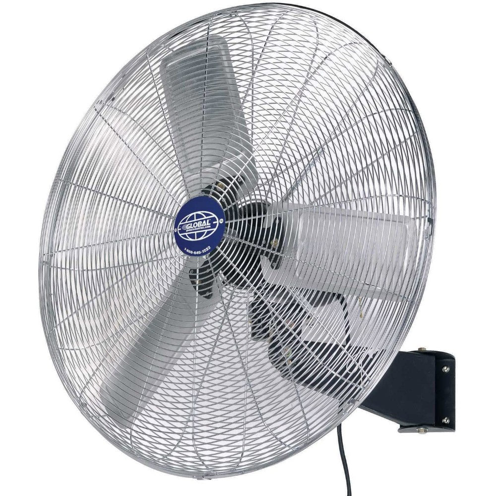 Global Industrial™ 30" Deluxe Industrial Wall Mounted Fan - Oscillating - 10000 CFM - 1/2 HP 258322