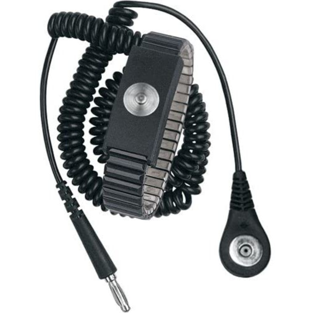 Desco 09188 Magsnap Metal Wrist Strap With 12' Coil Cord Desco 09188