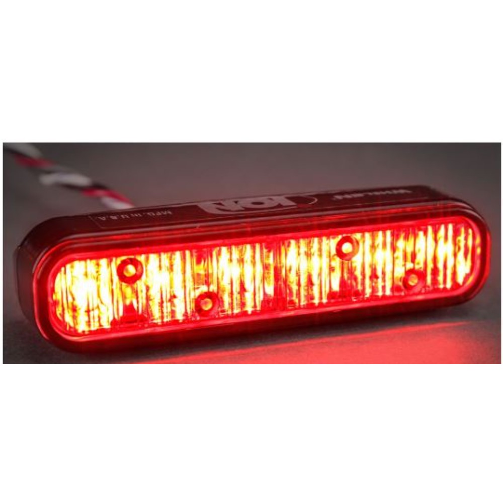 Light, Utility, Vehicular, Led, Red, 12.8 V, 1 X 4 Inches IONR