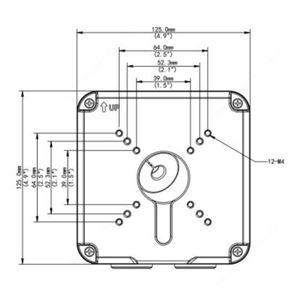 Junction Box, Mount, Aluminum Alloy, 5 X 4.9 X 2.2 Inches