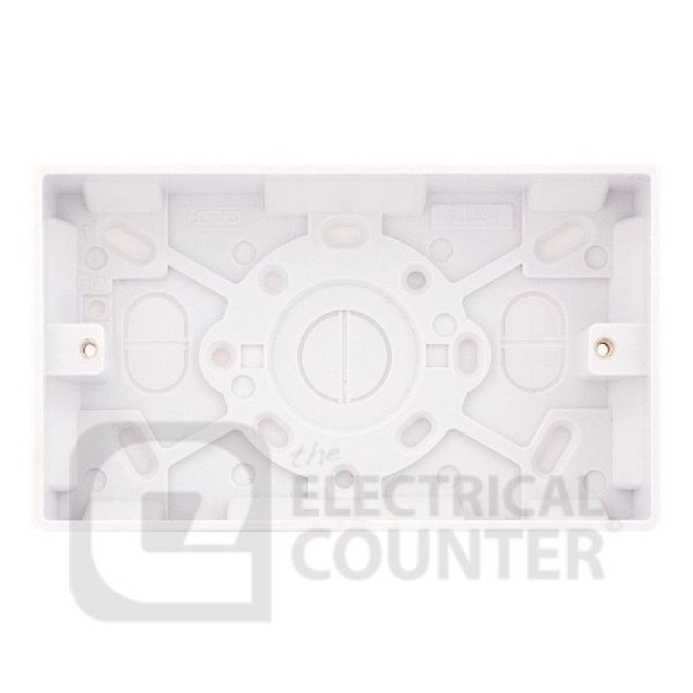 Junction Box, Urea, White, 2 Gang, 146 X 86 X 35 Mm 2