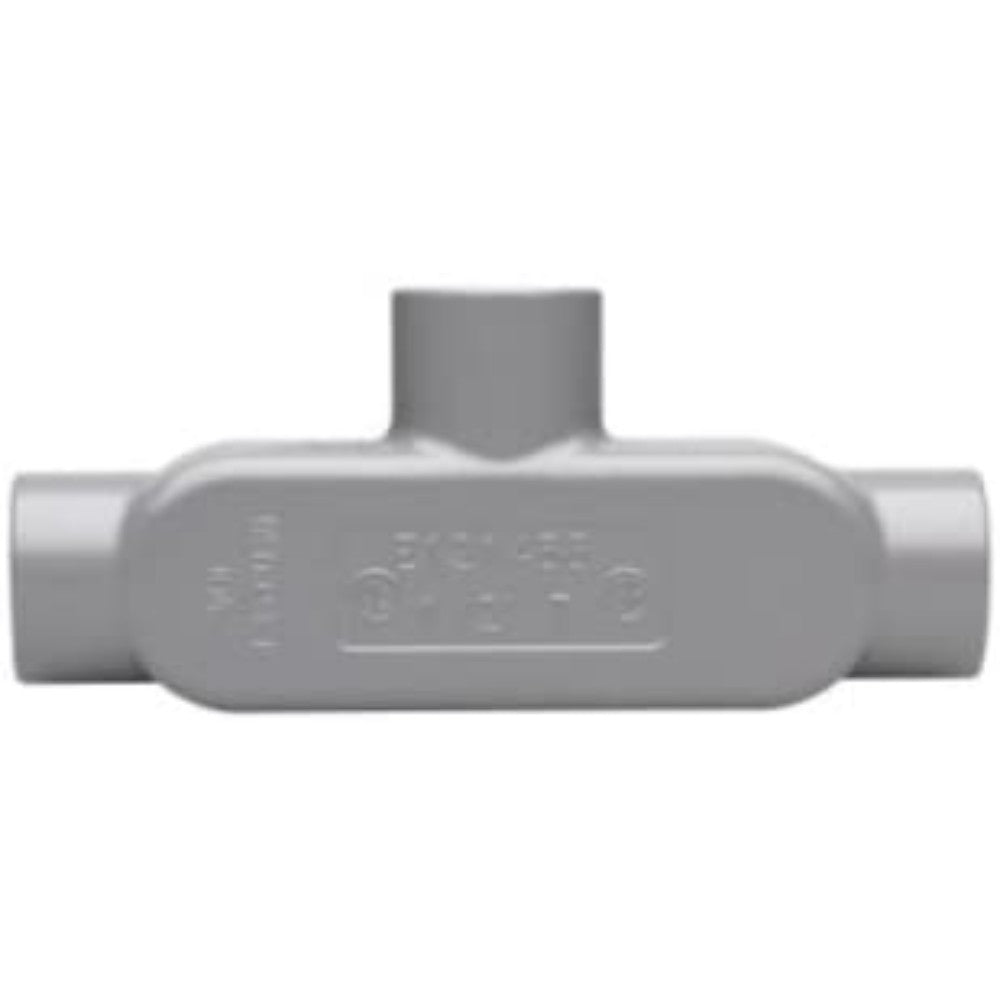 Conduit Outlet, Type T, Copper-Free Aluminum, Gray, 3/4 X 5 3/4 Inches