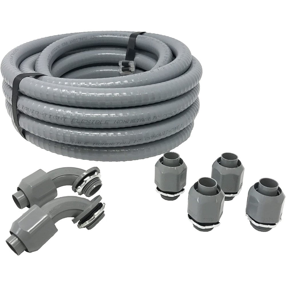 Conduit, Flexible, Corrugated, Galvanized, 3/4 Inch